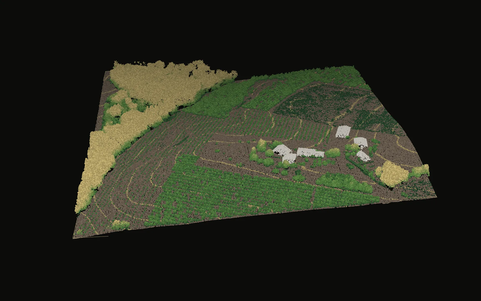 El huerto escaneado por láser — IGN LiDAR HD · 10.08.2021 · 480 m