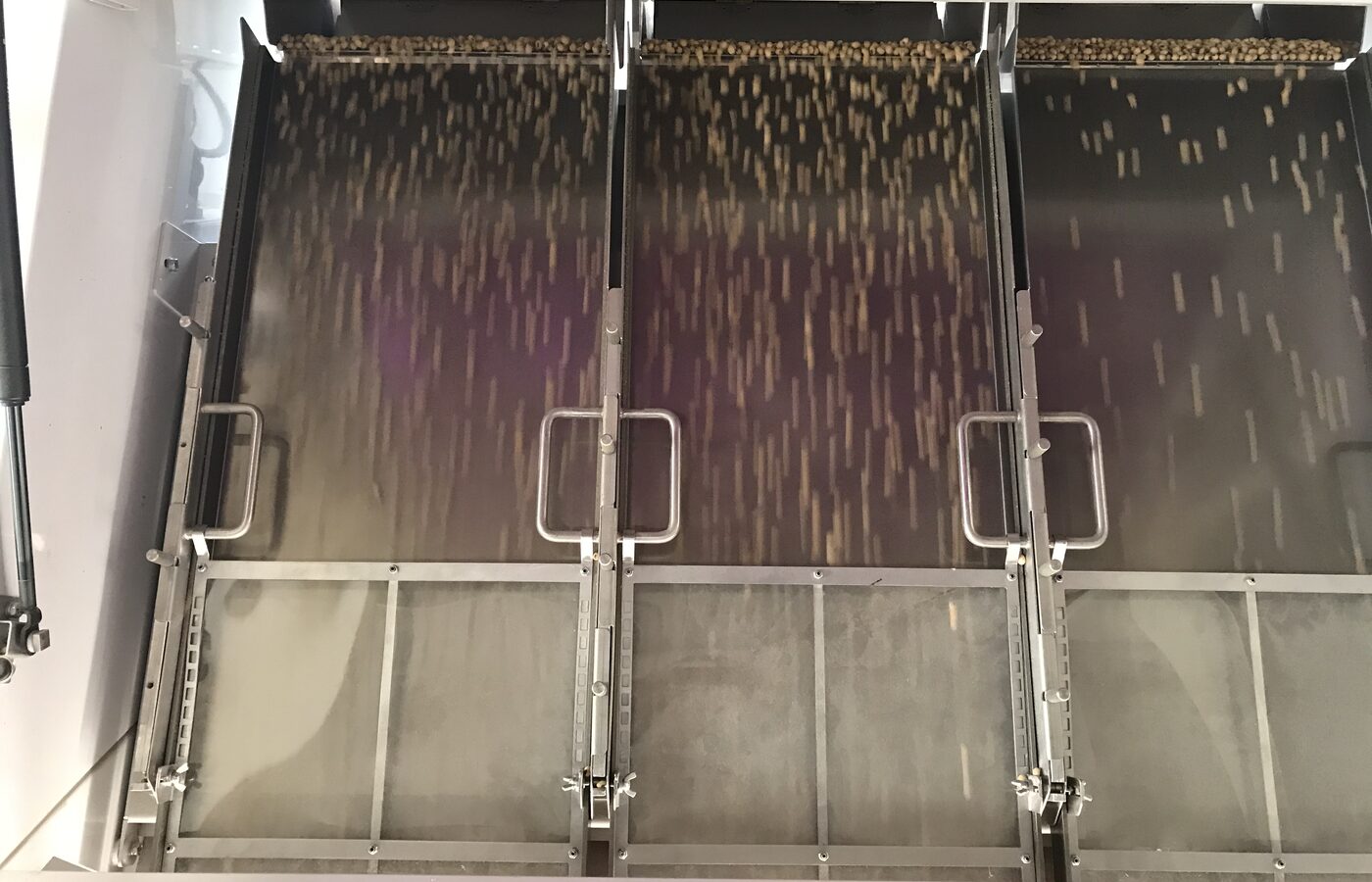 Optical sorting equipment used for soybeans.